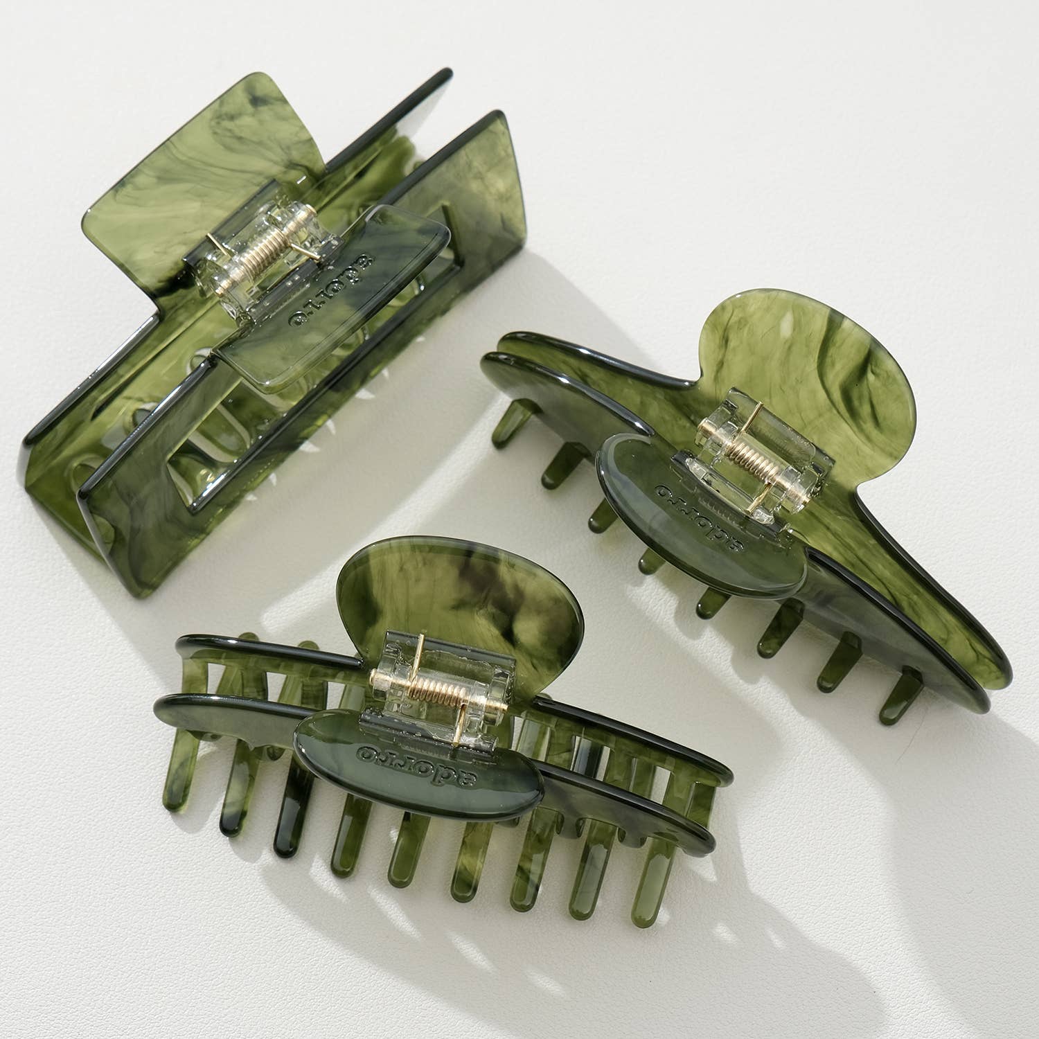 Jade Green Large | Assorted Large Claw Clips - Proper