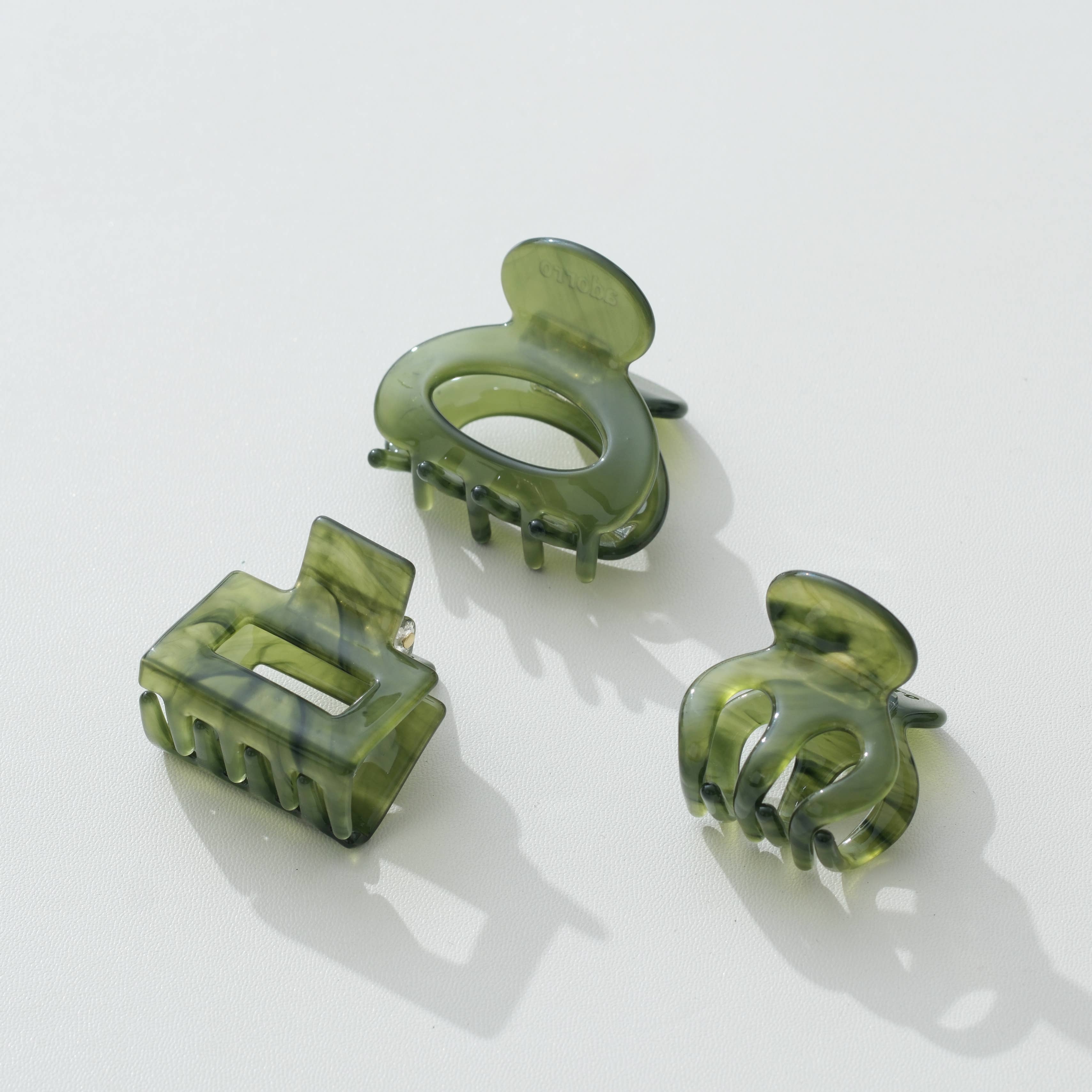 Jade Green Mini Claw Clip