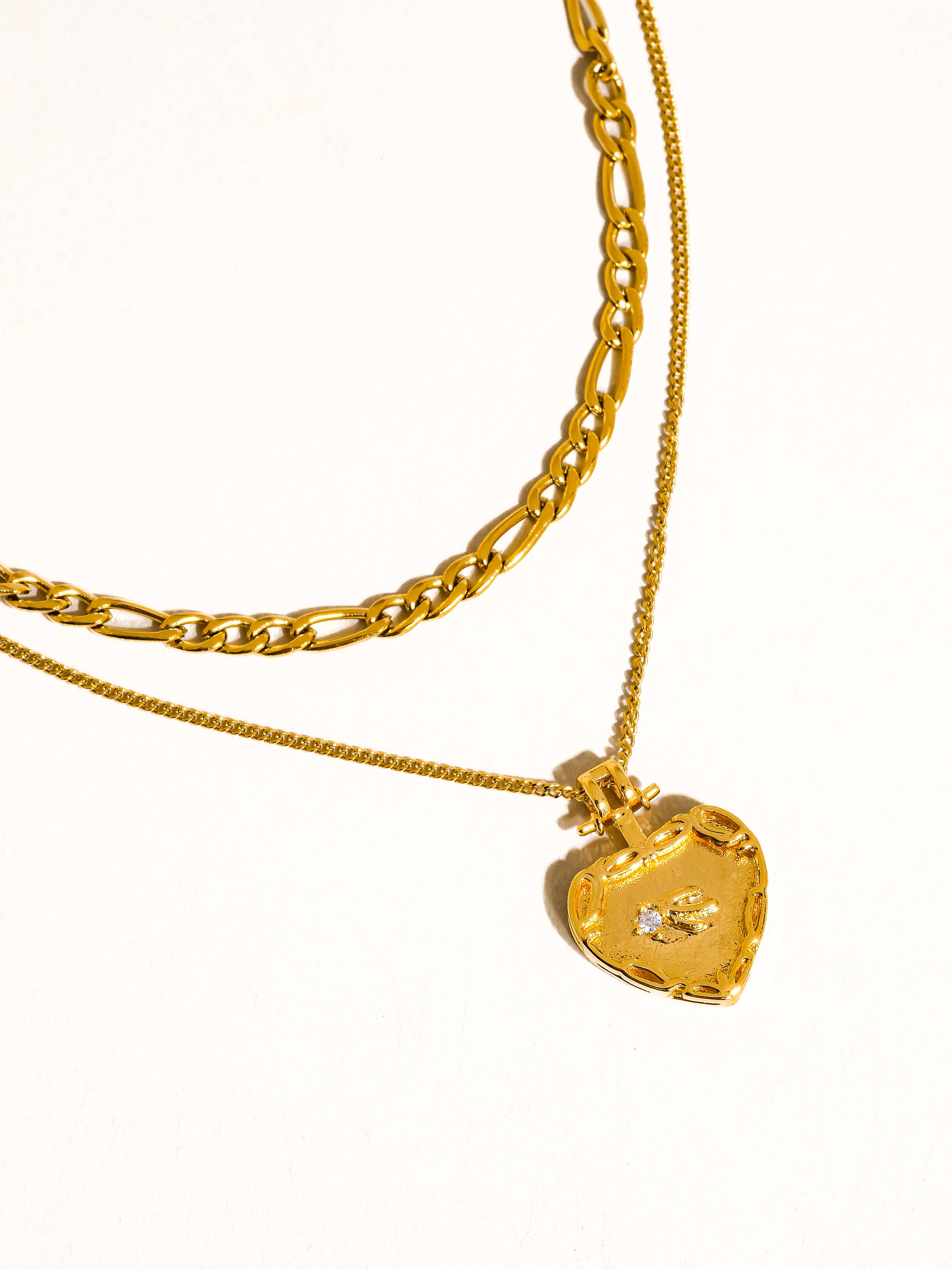 Landy Heart Chain Necklace - Proper