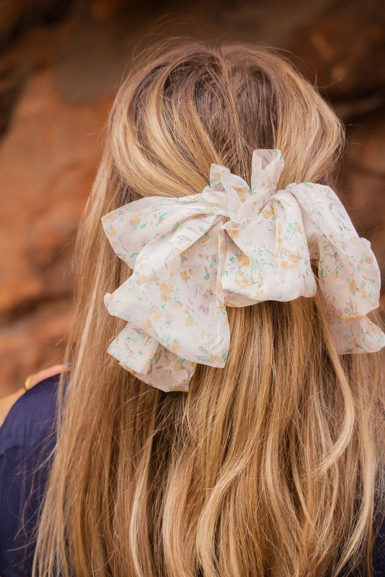 Chiffon Bow Barrette - Proper