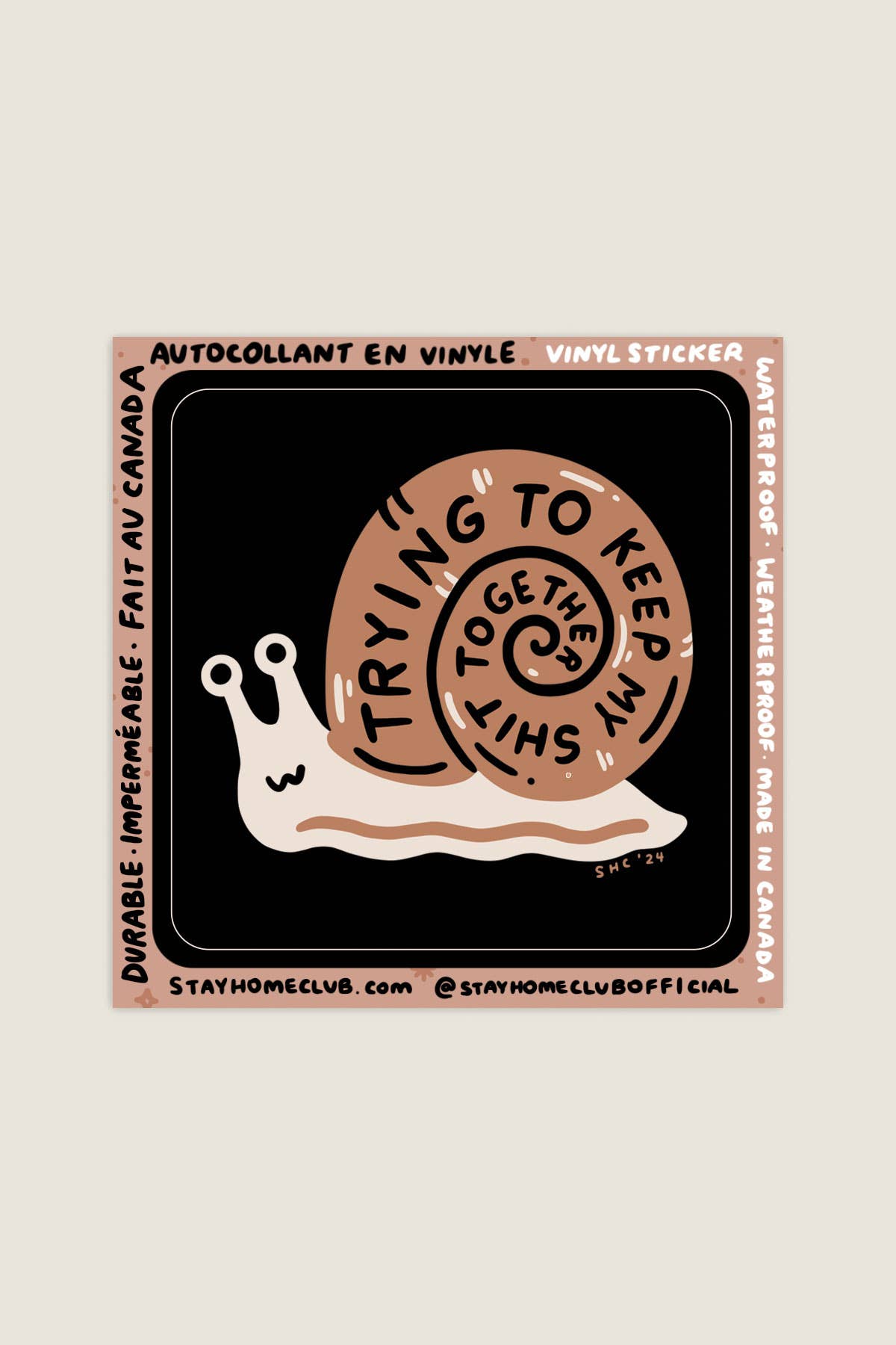 Trying Sticker | Waterproof Vinyl Sticker - Proper