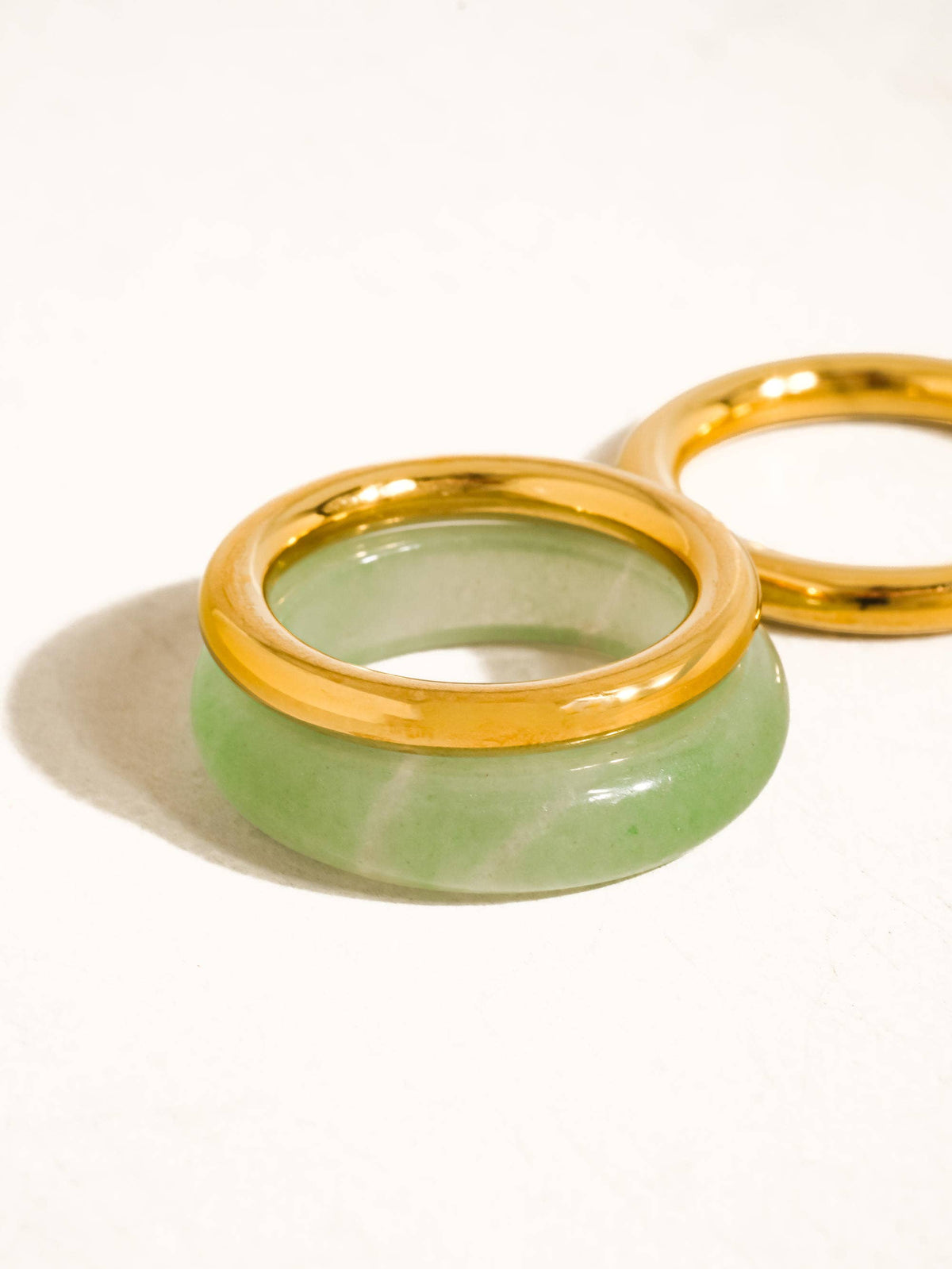 Moss Stone Ring Set