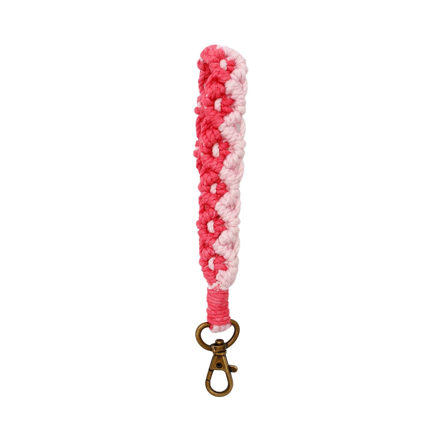 Macrame Two-Tone Braided Wristlet Keychain - Proper
