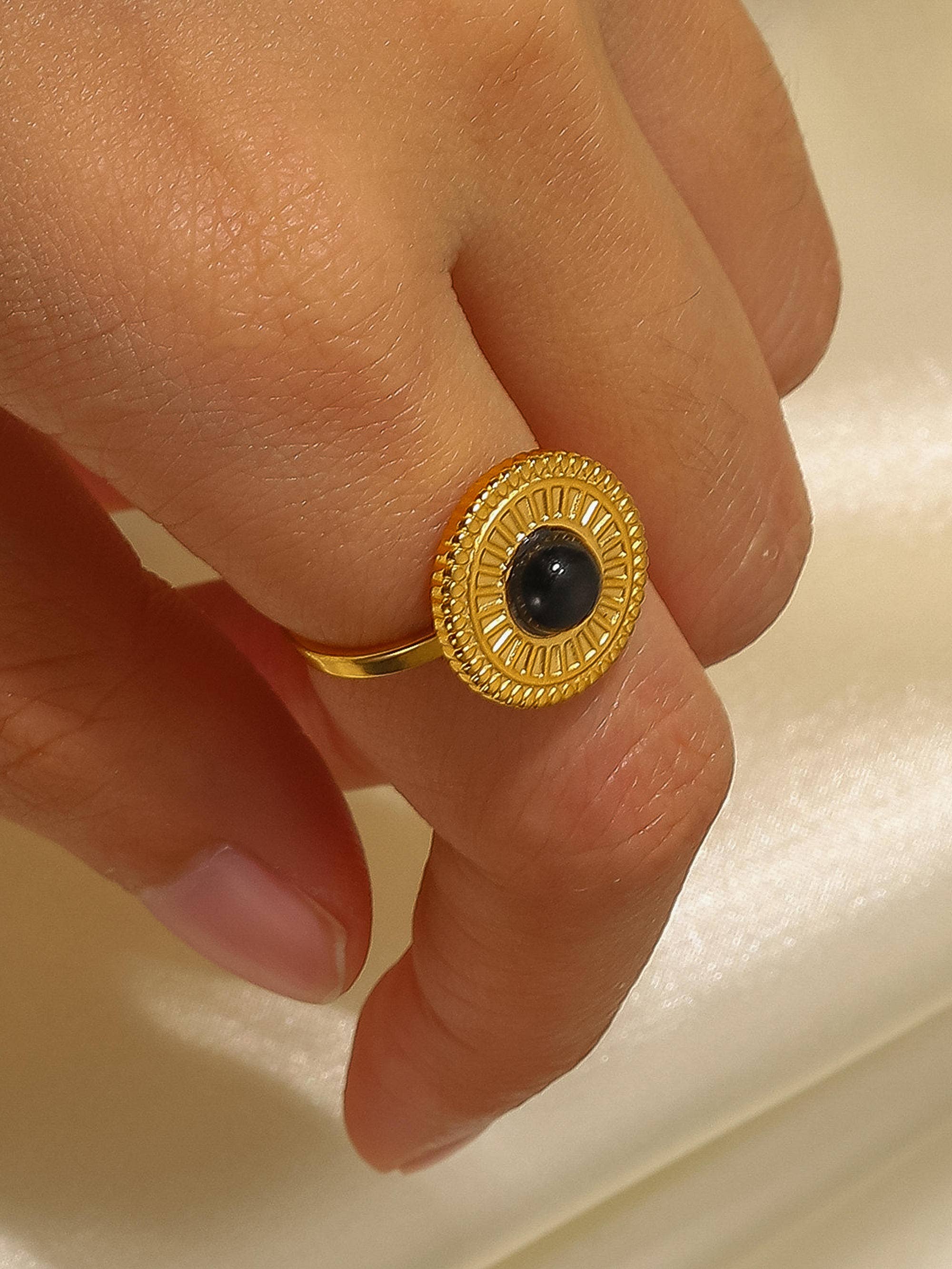 Logan Black Onyx Ring - Proper