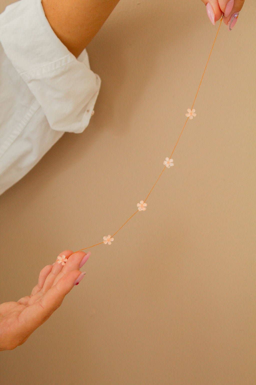 Crystal Flower Hair Chain - Proper