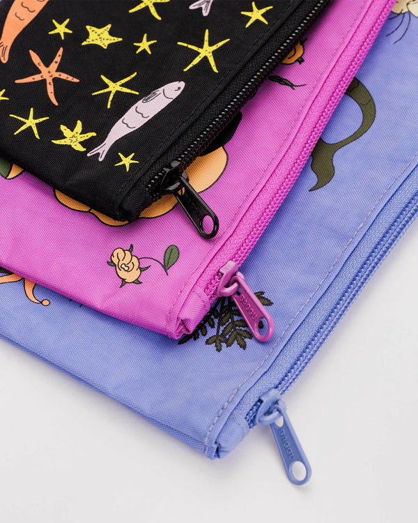 Baggu Flat Pouch Set - Sea Animals - Proper