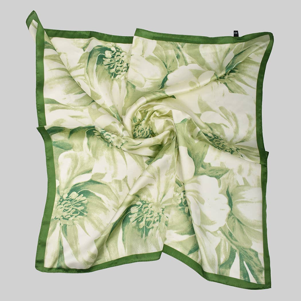Green Florals Scarf