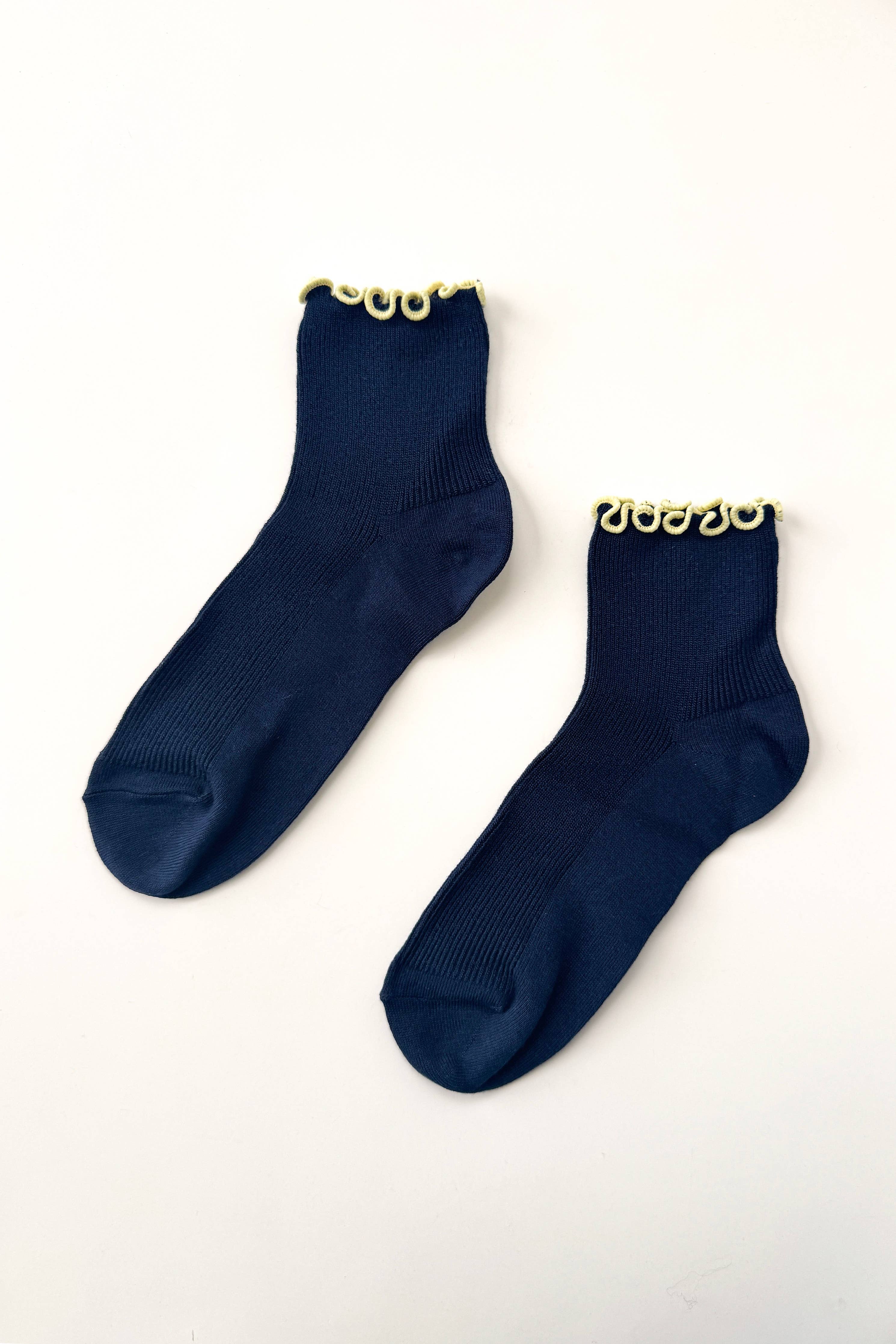 The Petite Ruffled Modal Socks (wholesale) - Proper
