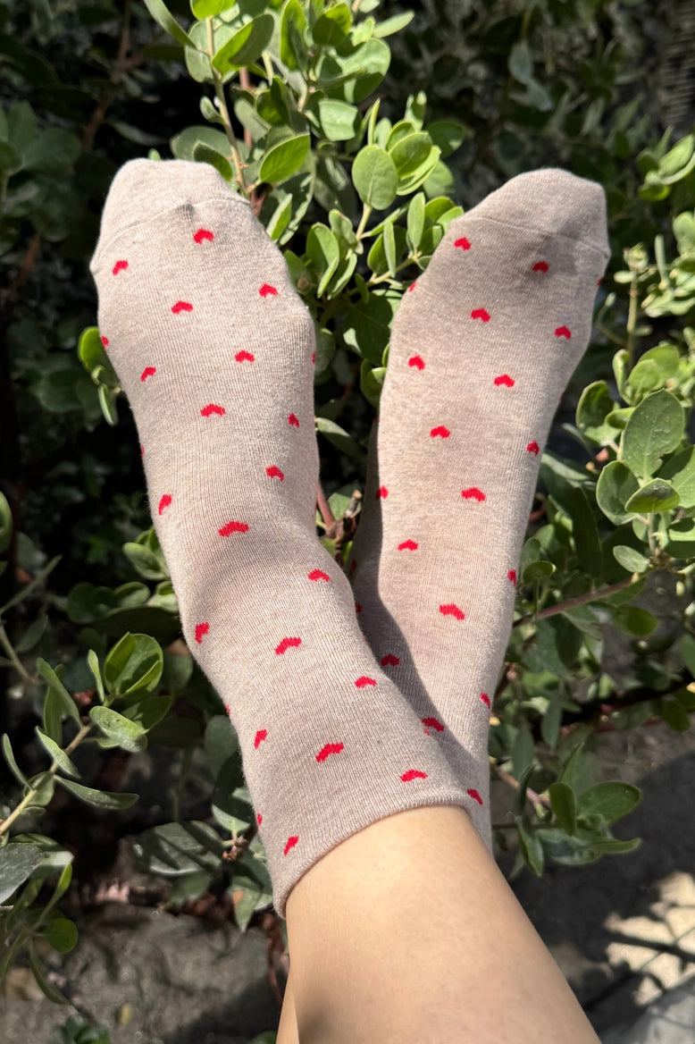 Heart Sneaker Socks - Proper