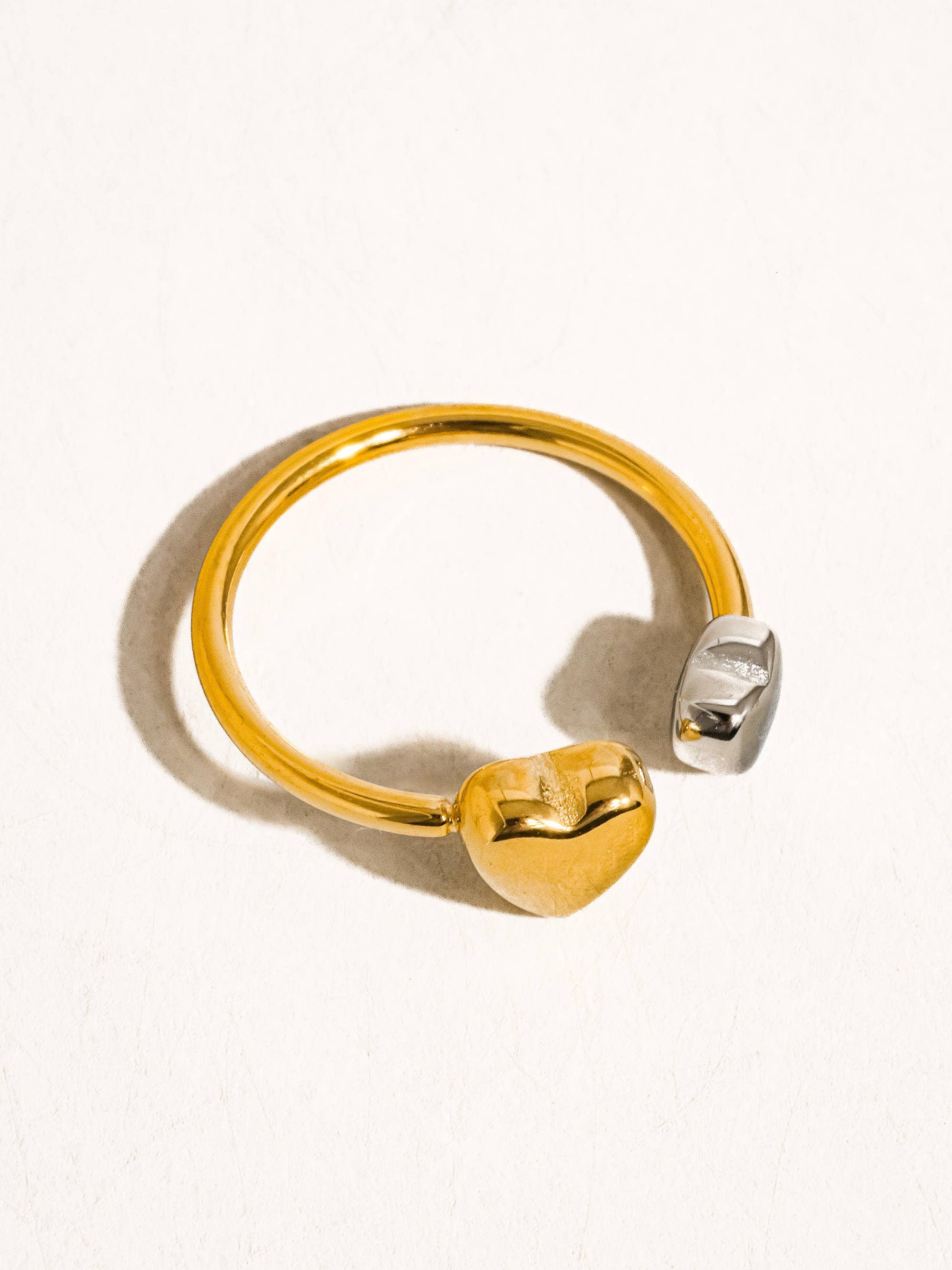 Loanni Two-Tone Heart Ring - Proper