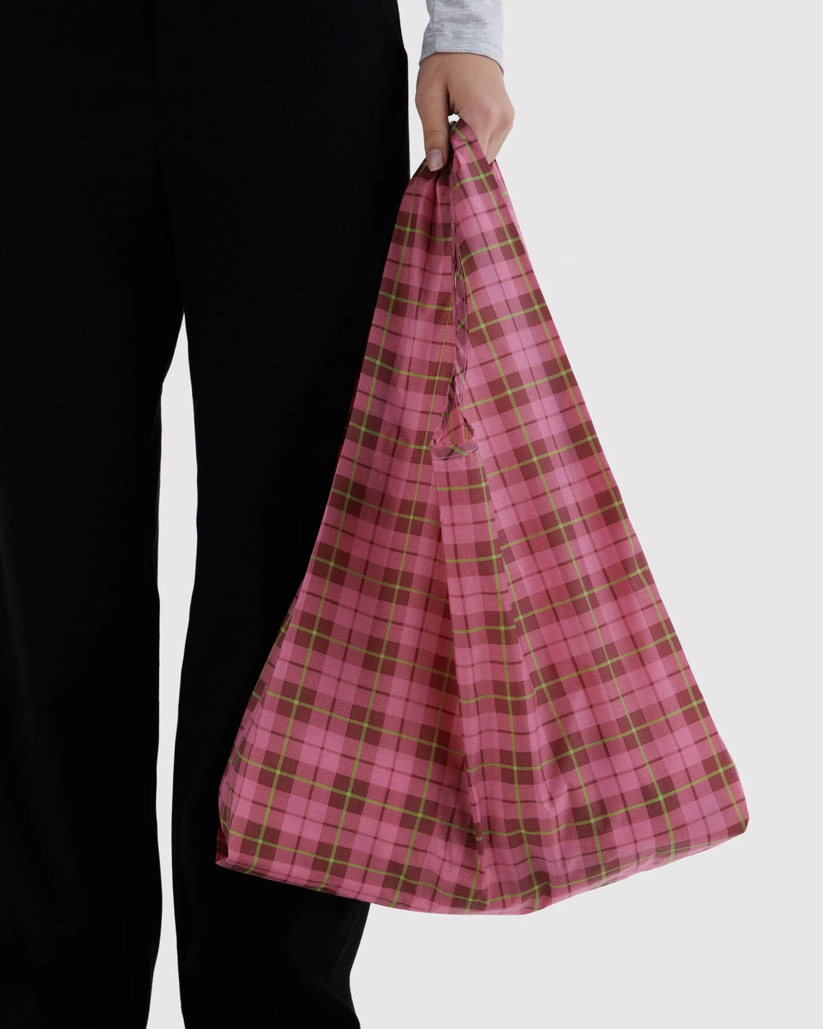 Standard Baggu - Azalea Pink Tartan