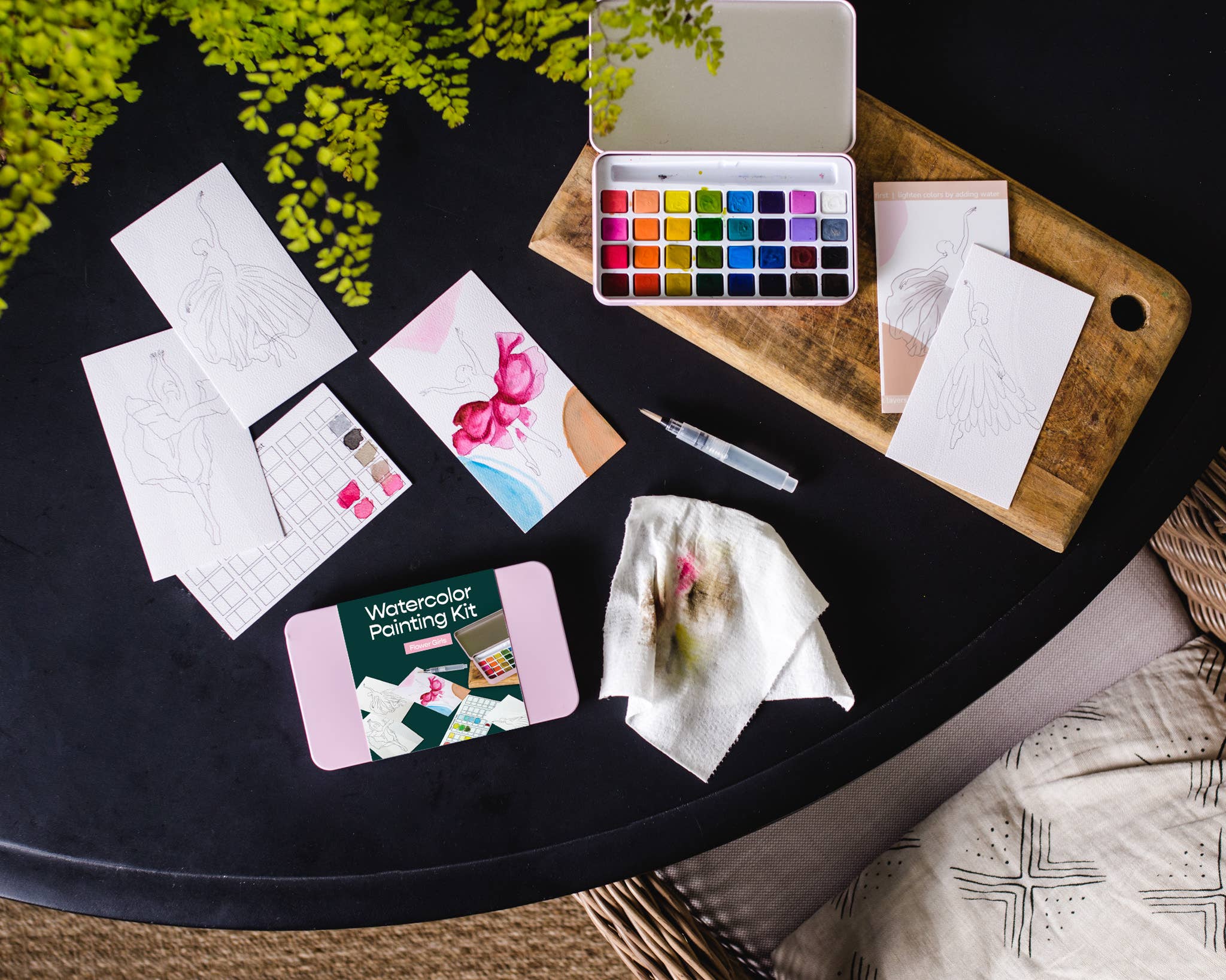 Flower Girls Watercolor Painting Kit - Proper