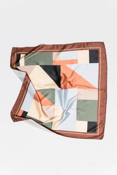 Color Block Square Scarf