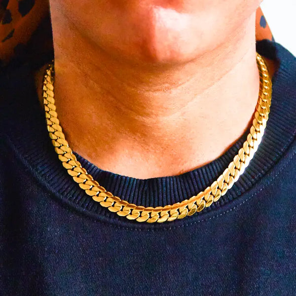 Chunky Flat Snake Chain Necklace - Proper