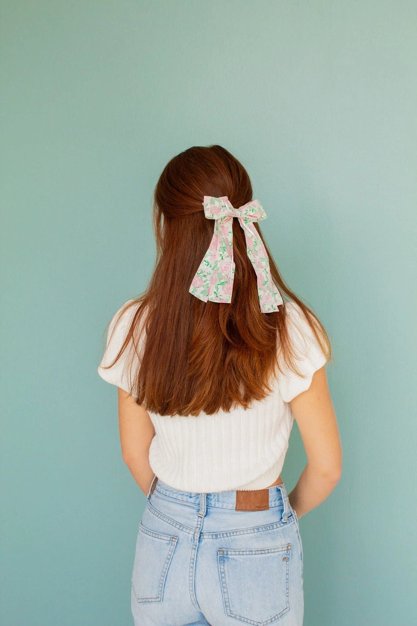 Rose Garden Bow Clip - Proper