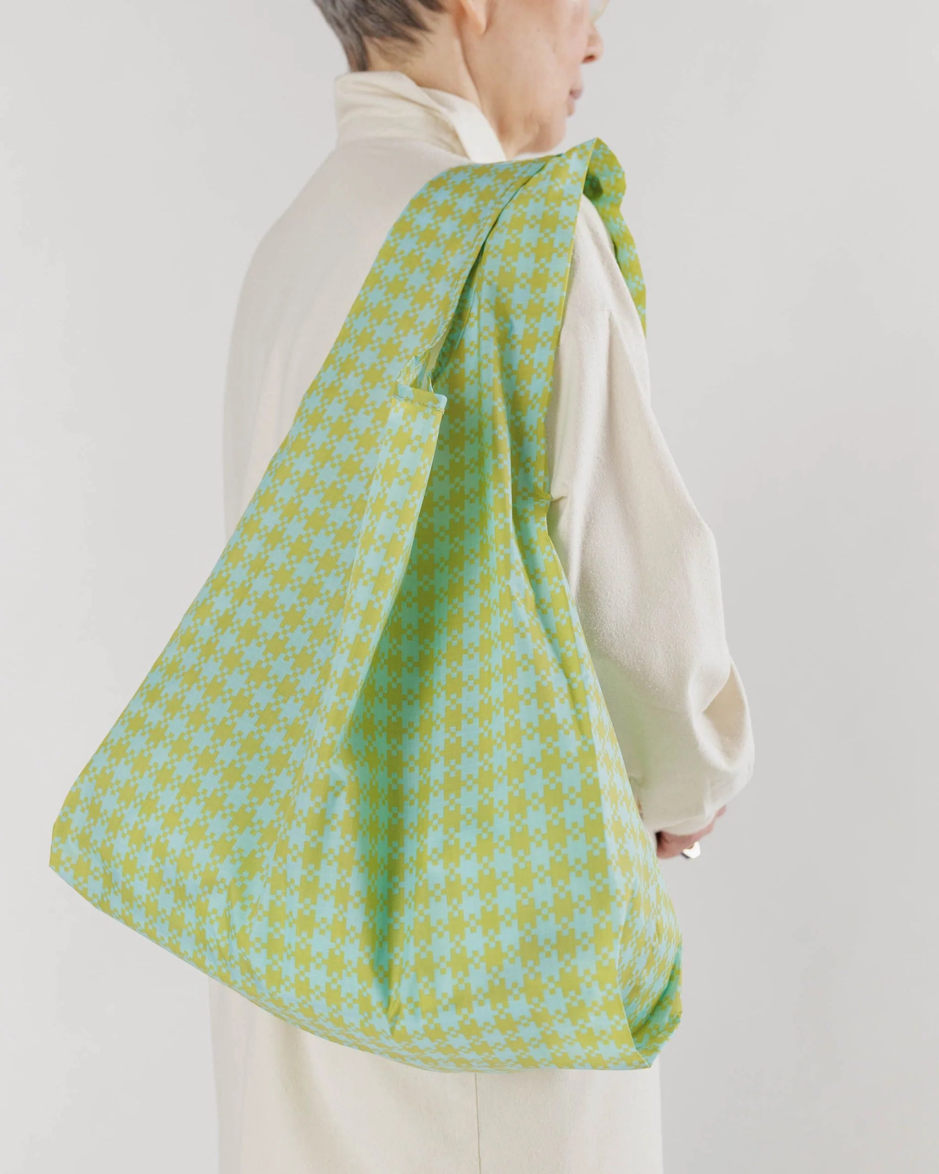 Standard Baggu - Mint Pixel Gingham - Proper