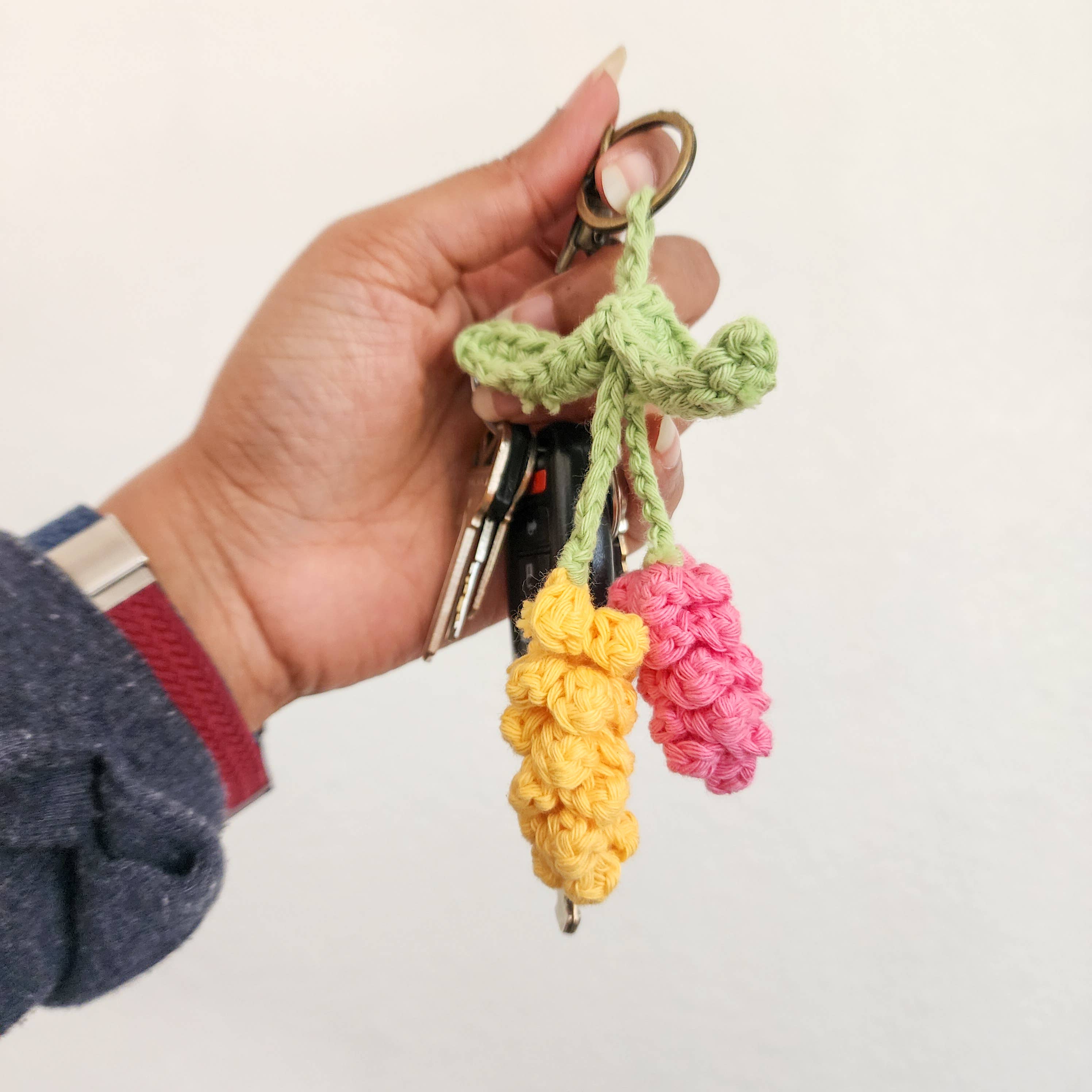 Handmade Lavender Keychain Bag Charm