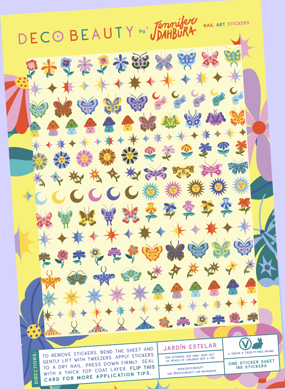 Nail Art Stickers - Jardin Estelar