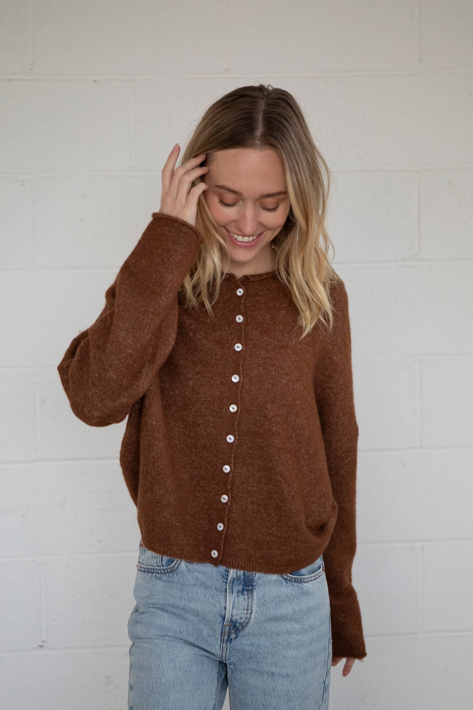 Brown Piper Cardigan - Proper