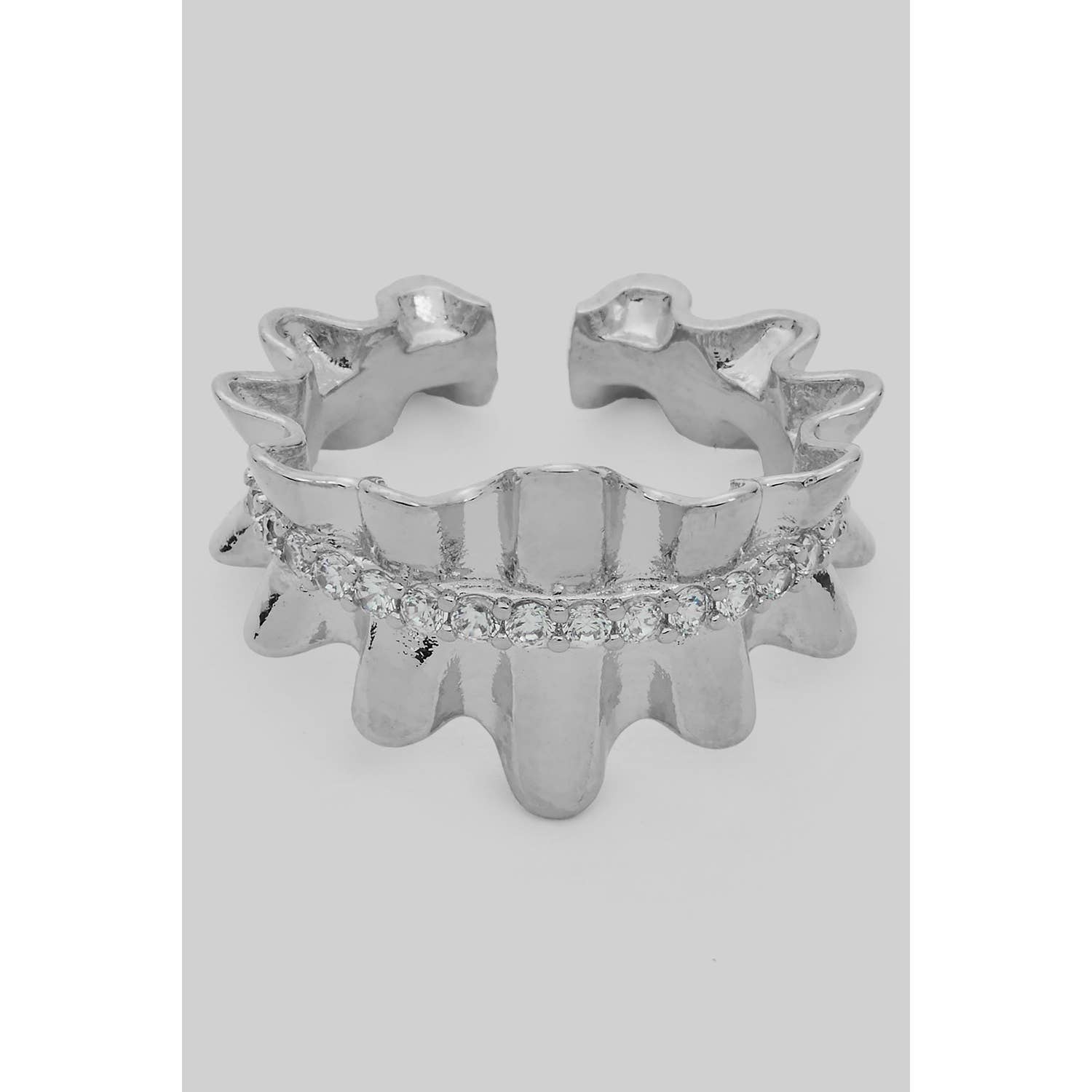 Ruffled CZ Ring - Proper