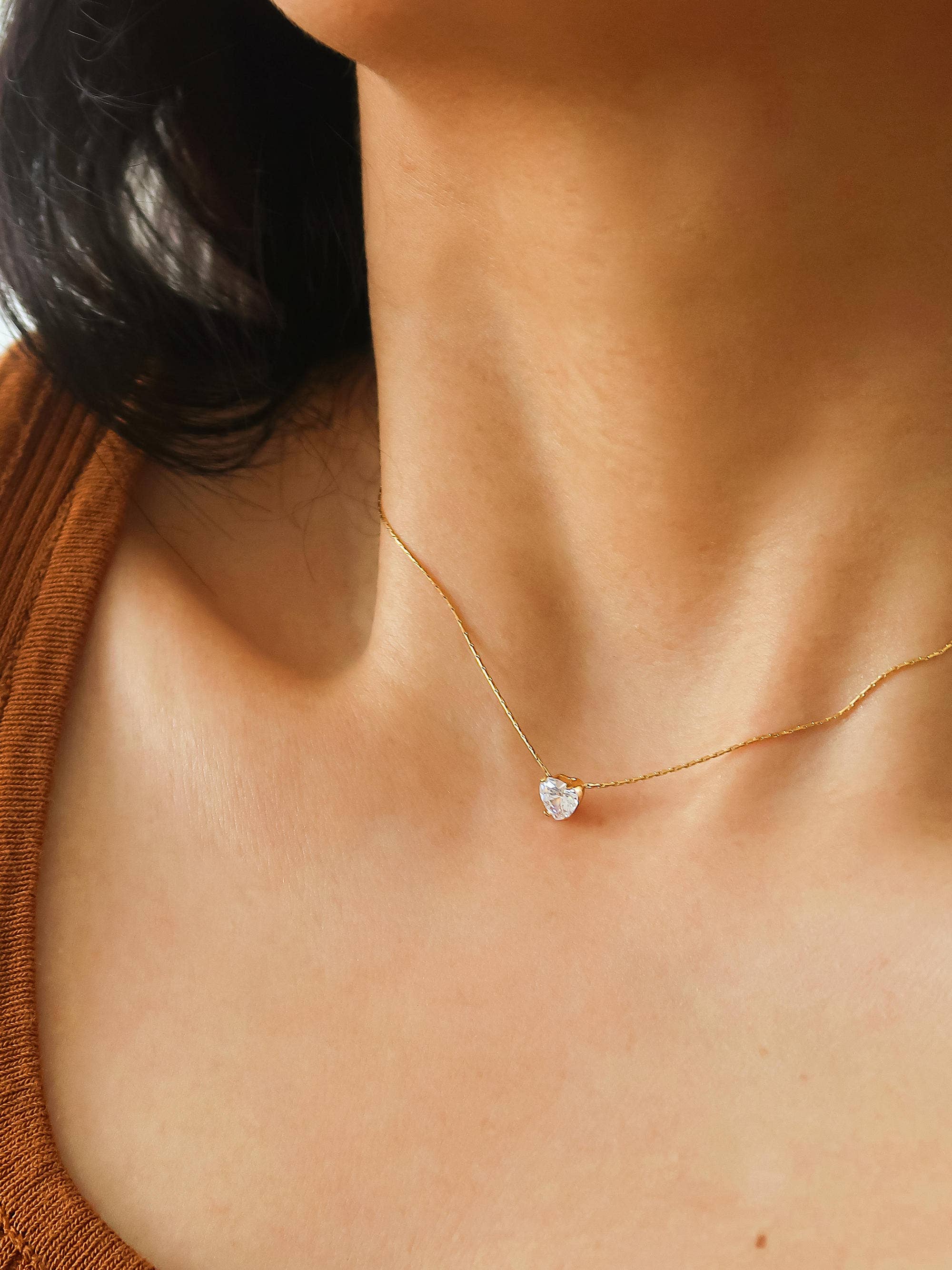 Bonnie Heart CZ Necklace - Proper