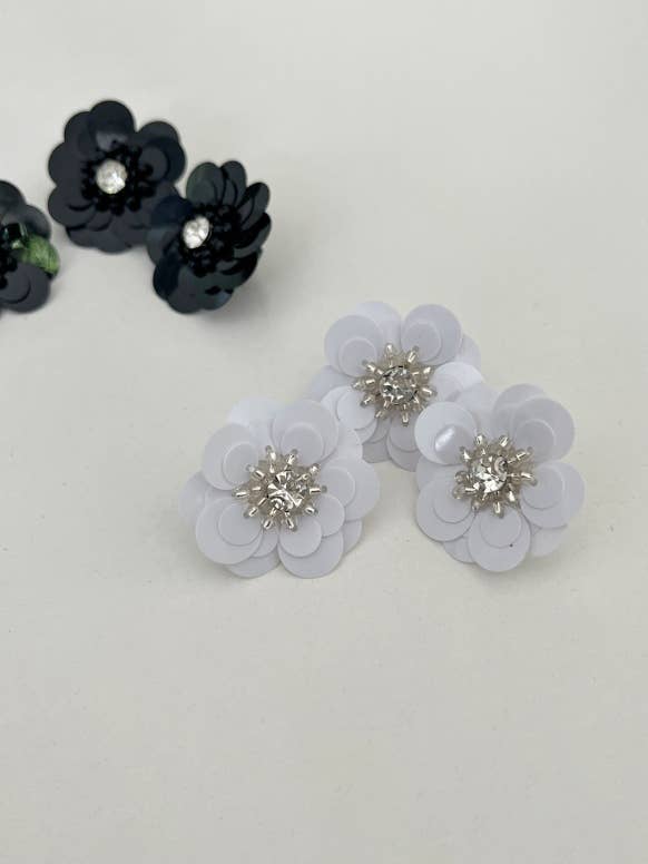 Nellie Mini Sequin Flower Shoe Charm