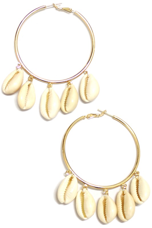 Shell Hoop Earrings
