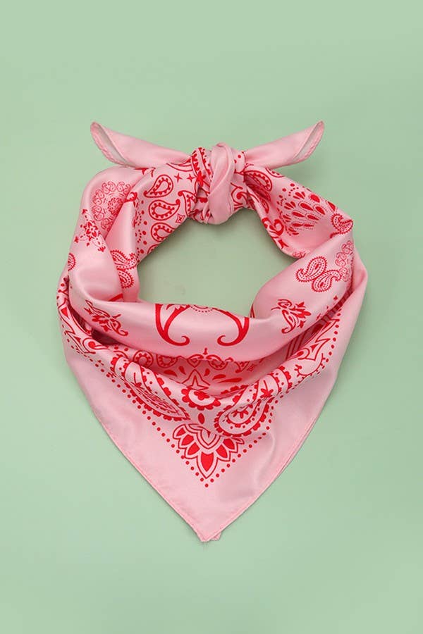 Pink Paisley Scarf
