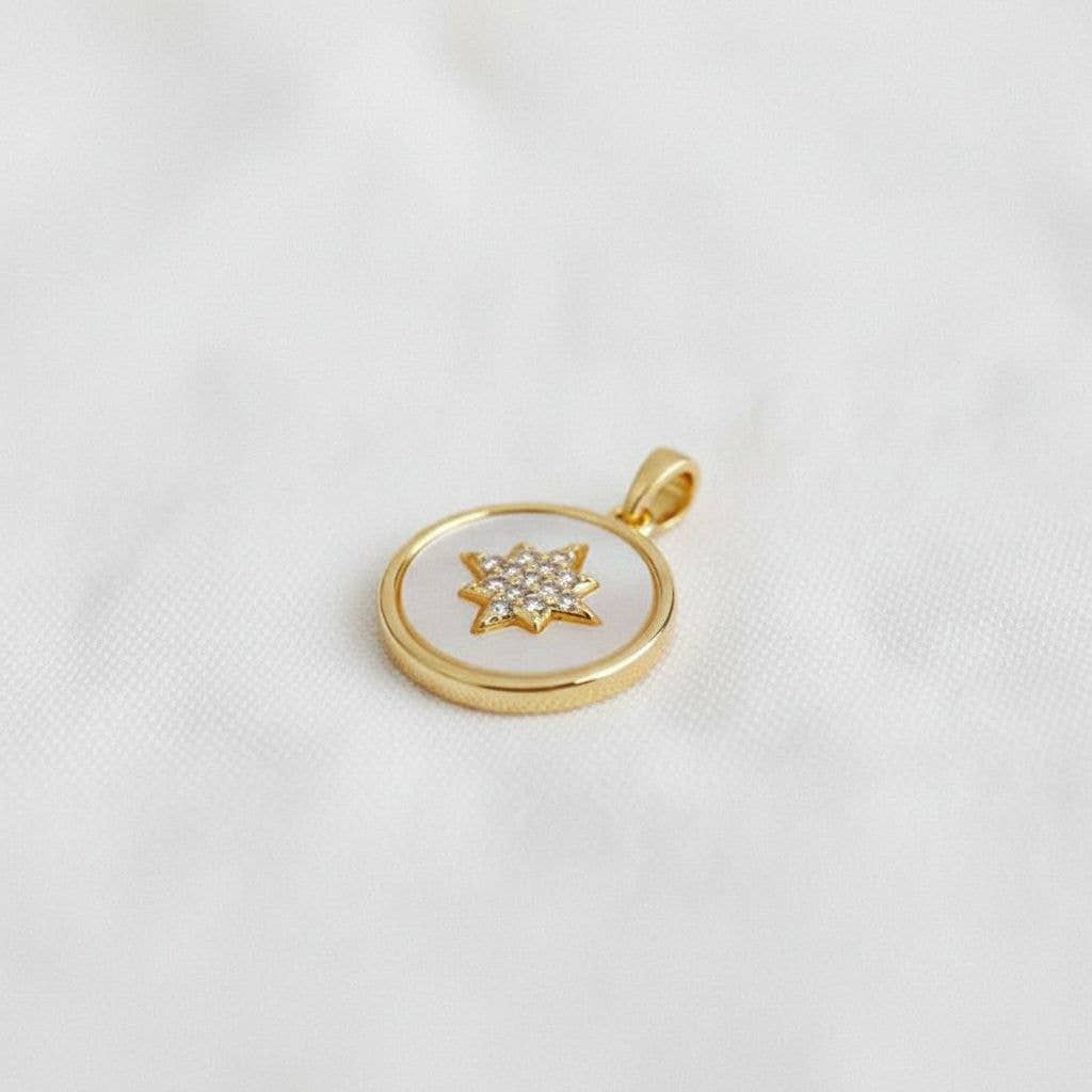 Star CZ Shell Necklace