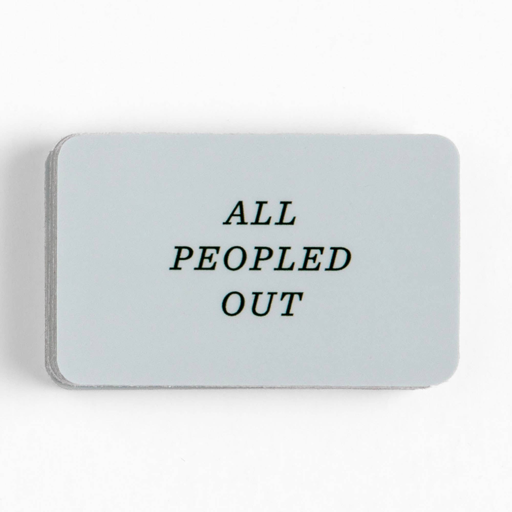 All Peopled Out Decal Sticker Sticker