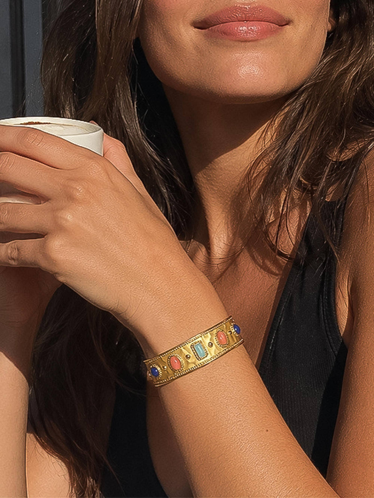 Delaney Stone Cuff Bracelet