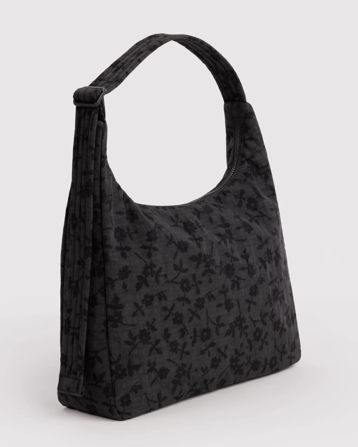 Baggu Nylon Shoulder Bag - Charcoal Ditsy Floral