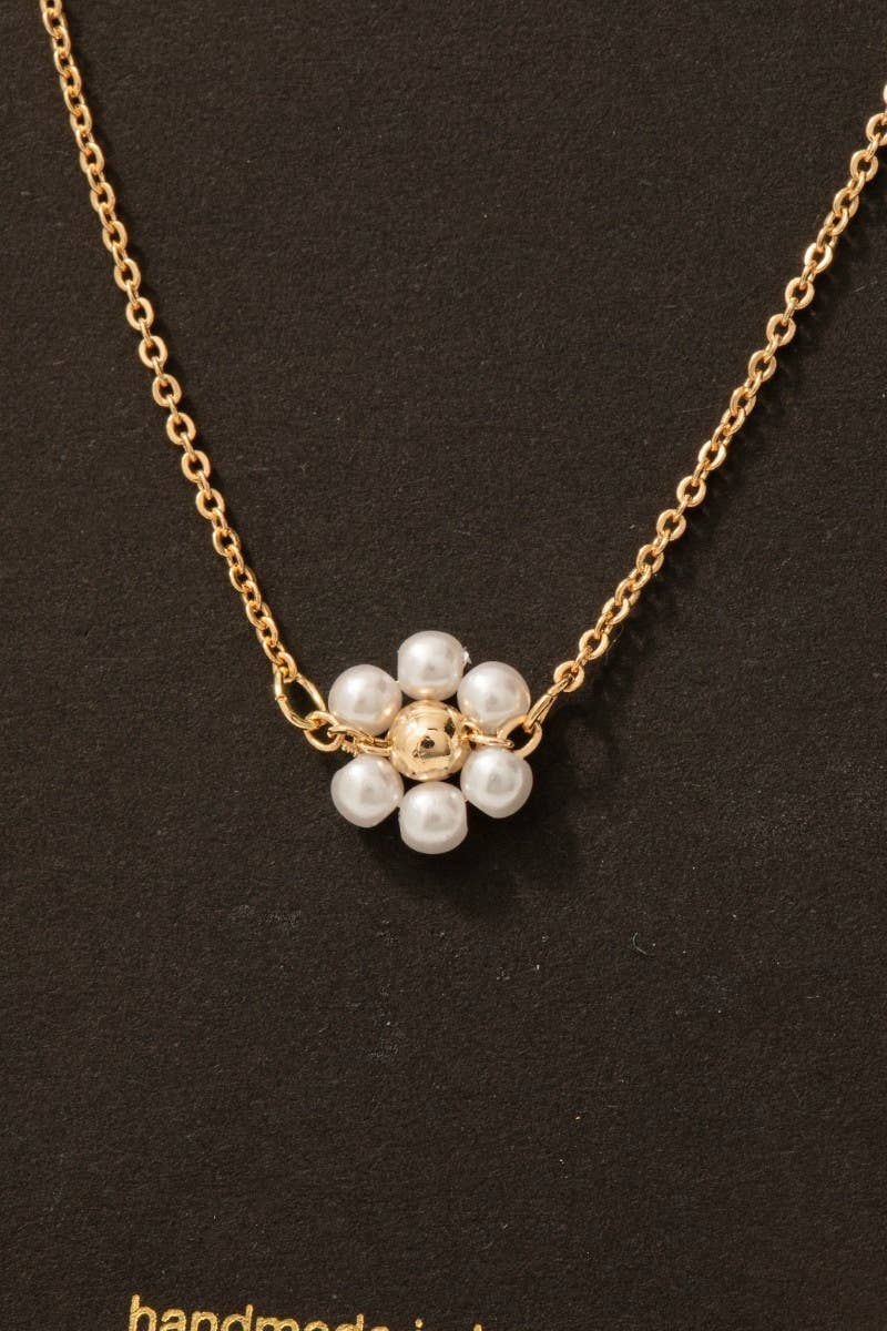 Pearl Flower Necklace - Proper
