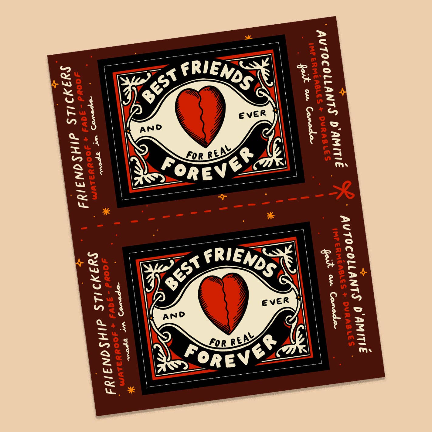 Best Friends Sticker Set - Proper