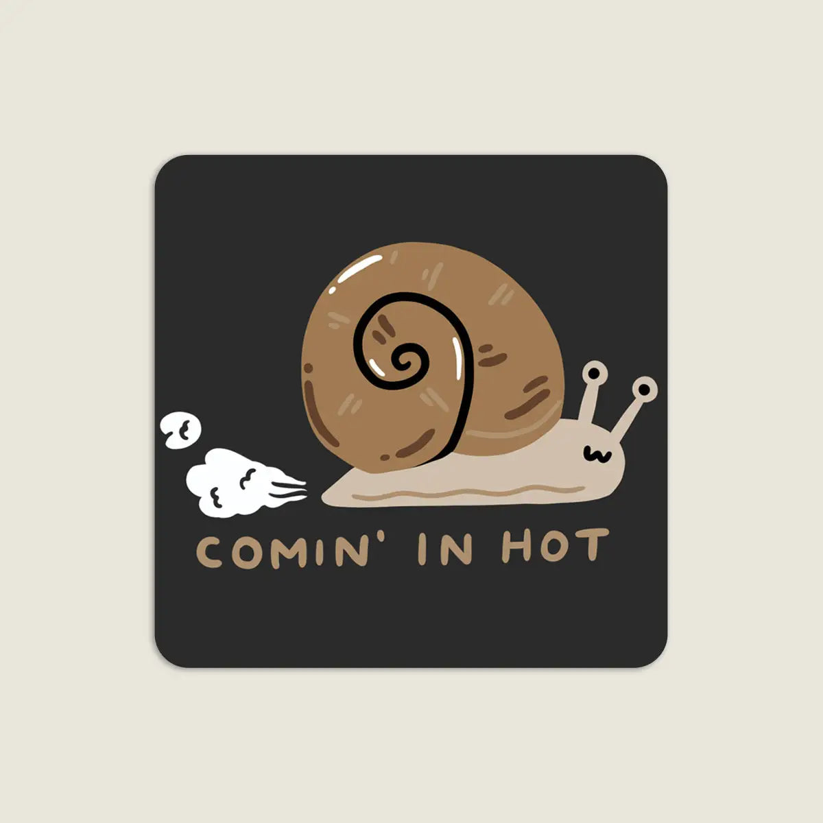 Comin' In Hot Vinyl Sticker - Proper