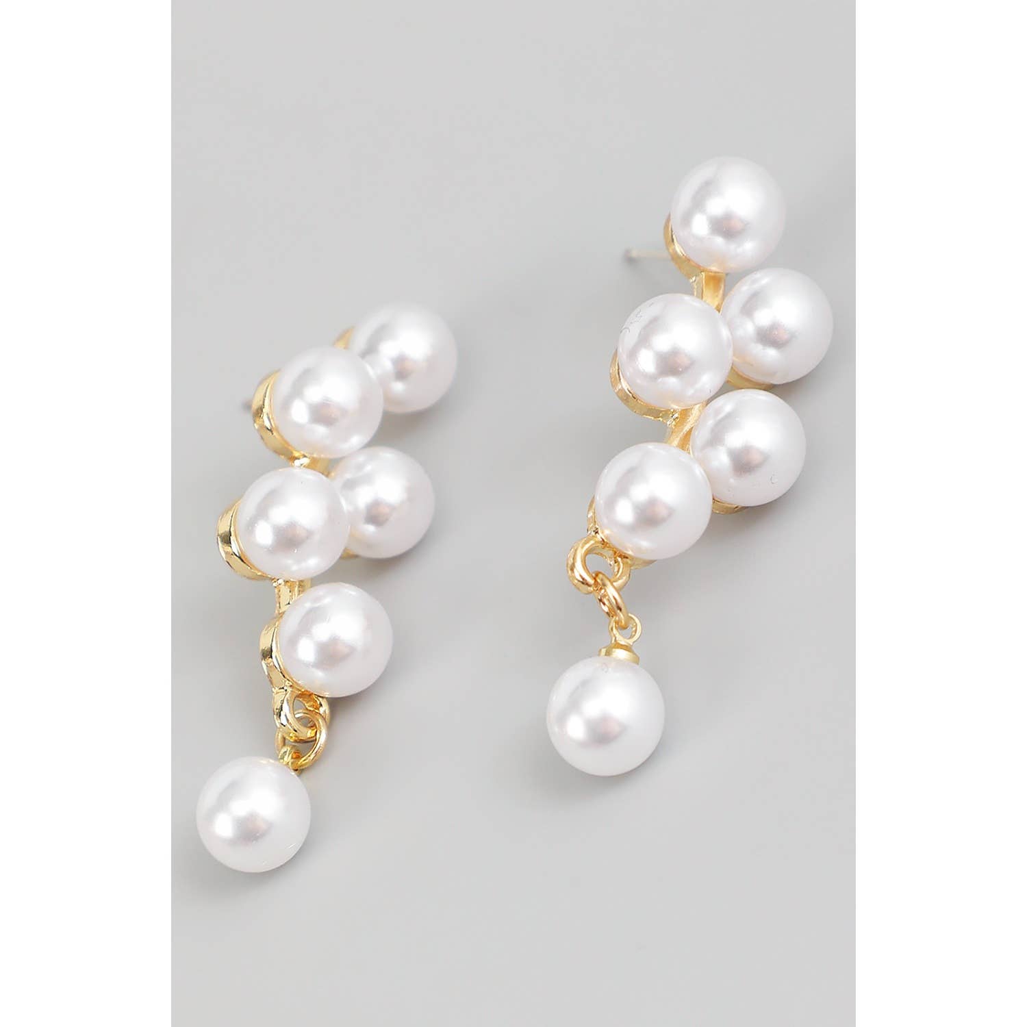Pearl Cluster Drop Earring - Proper