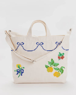 Zip Horizontal Baggu Duck Bag - Cross Stitch - Proper