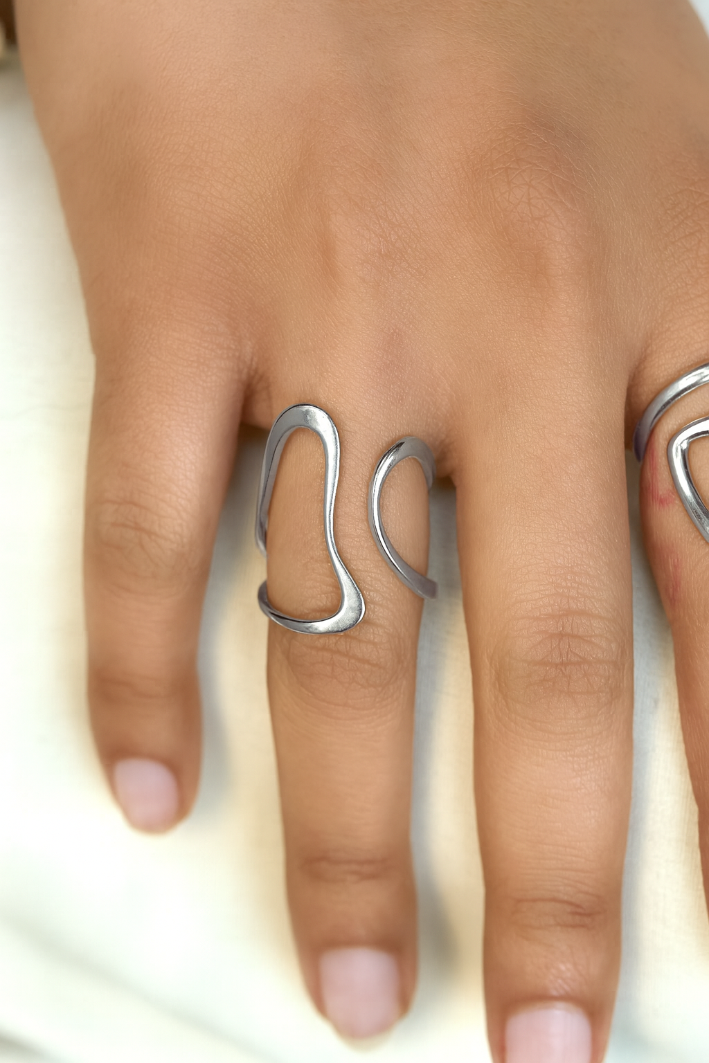 Side by Side Ring - 18K Gold Plated - Proper
