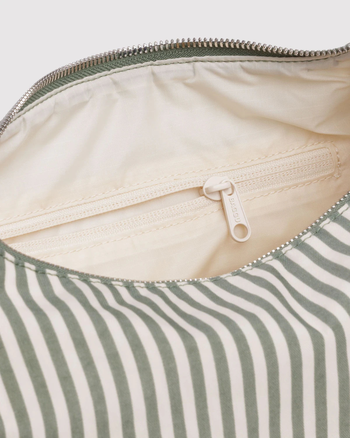 Nylon Meringue Bag - Sage Stripe - Proper