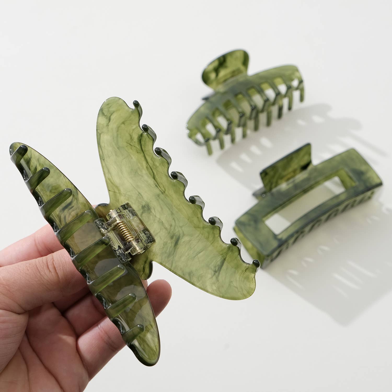 Jade Green Large | Assorted Large Claw Clips - Proper