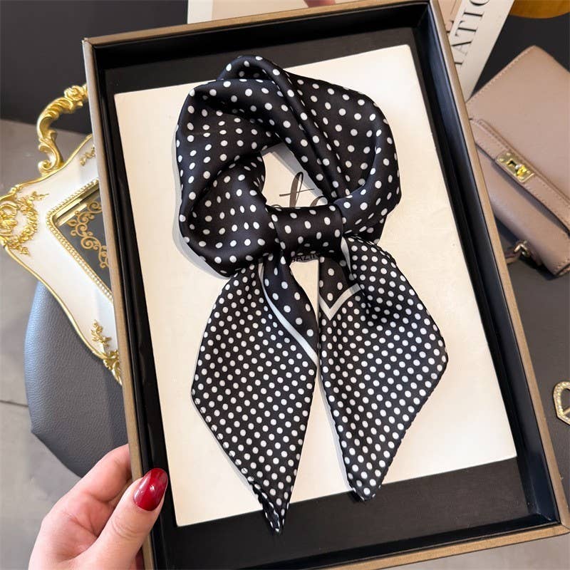 LARGE POLKA DOT PRINT BANDANA SCARF | 40SC696 - Proper