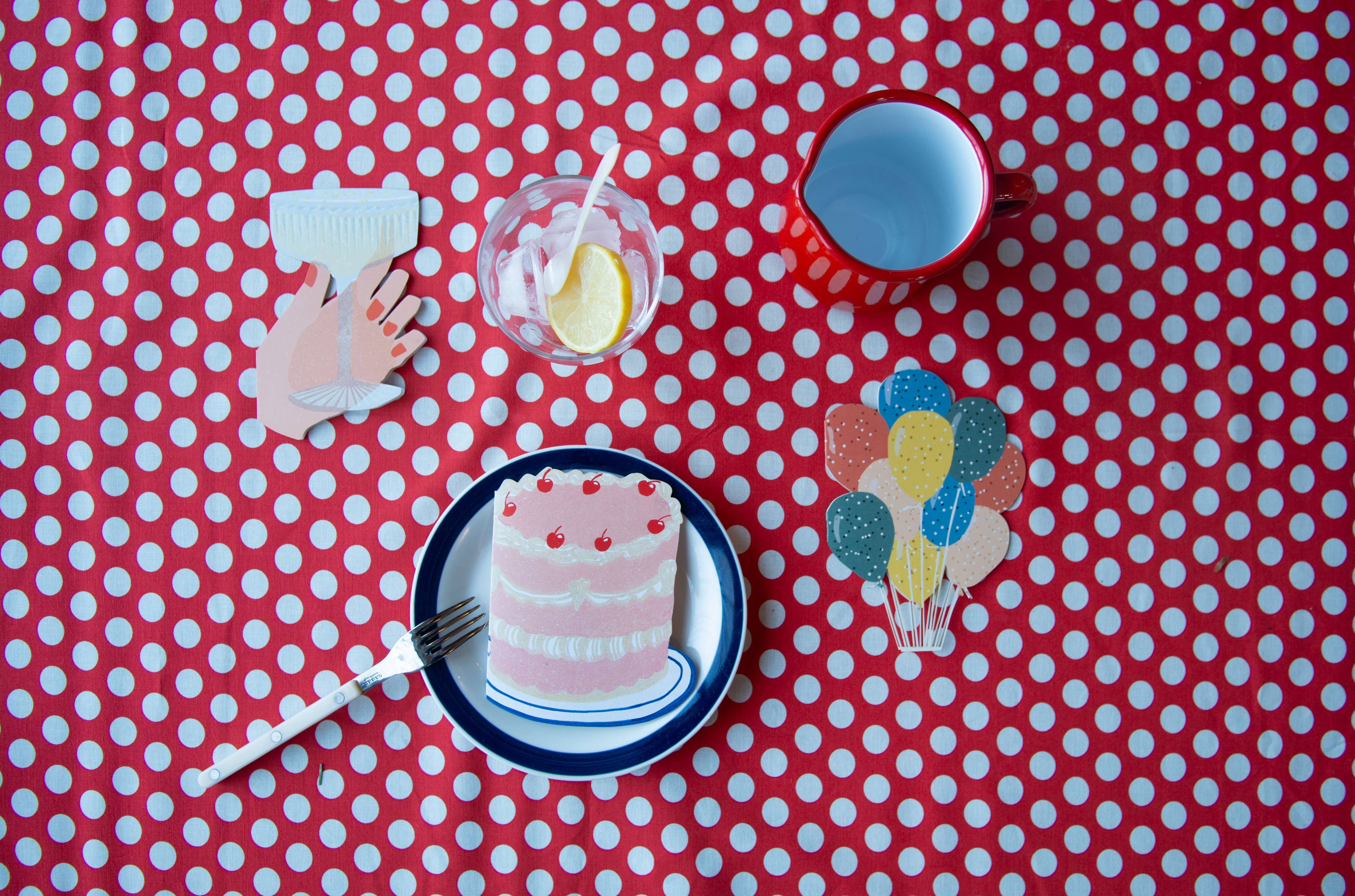 Coupe Chin-Chin Die Cut Card - Proper