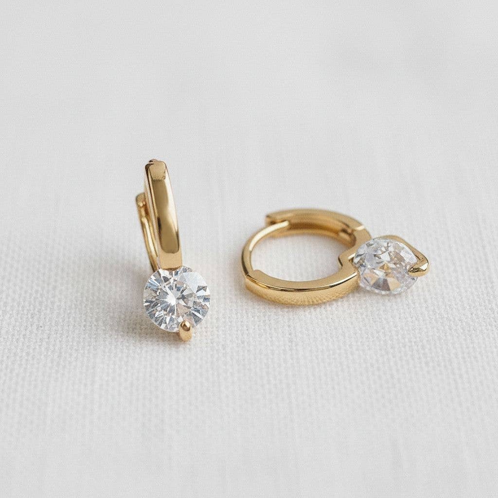 Modern CZ Earrings