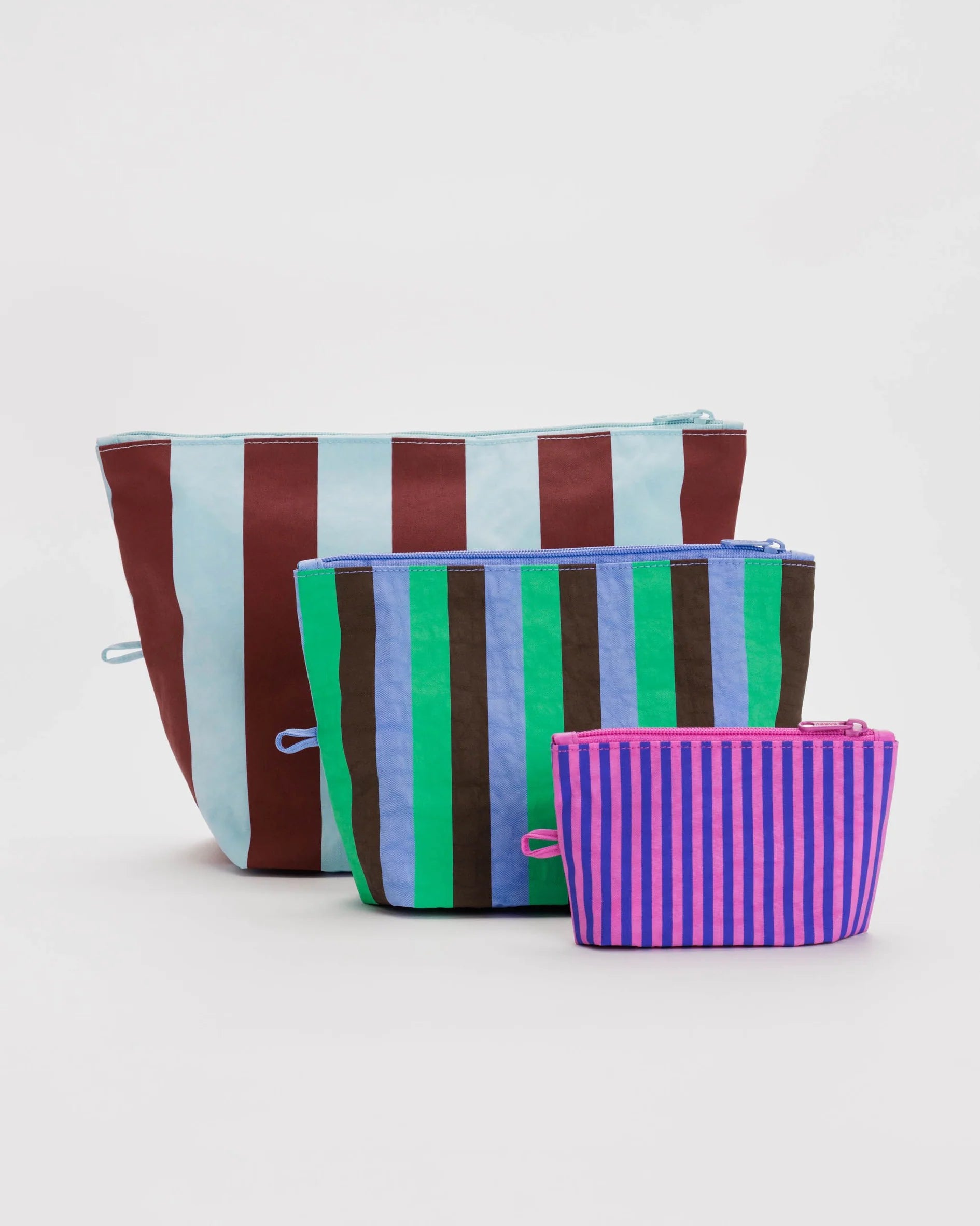 Baggu Go Pouch Set - Vacation Stripe Mix - Proper