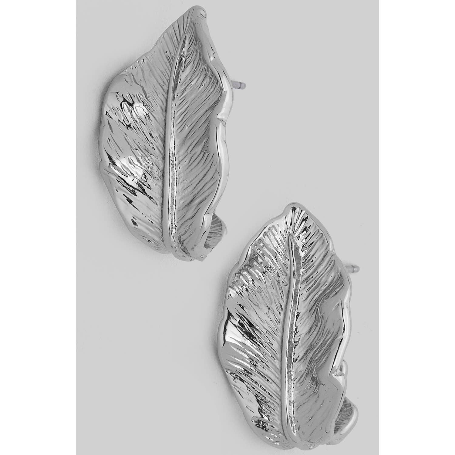 Brass Leaf Earrings
