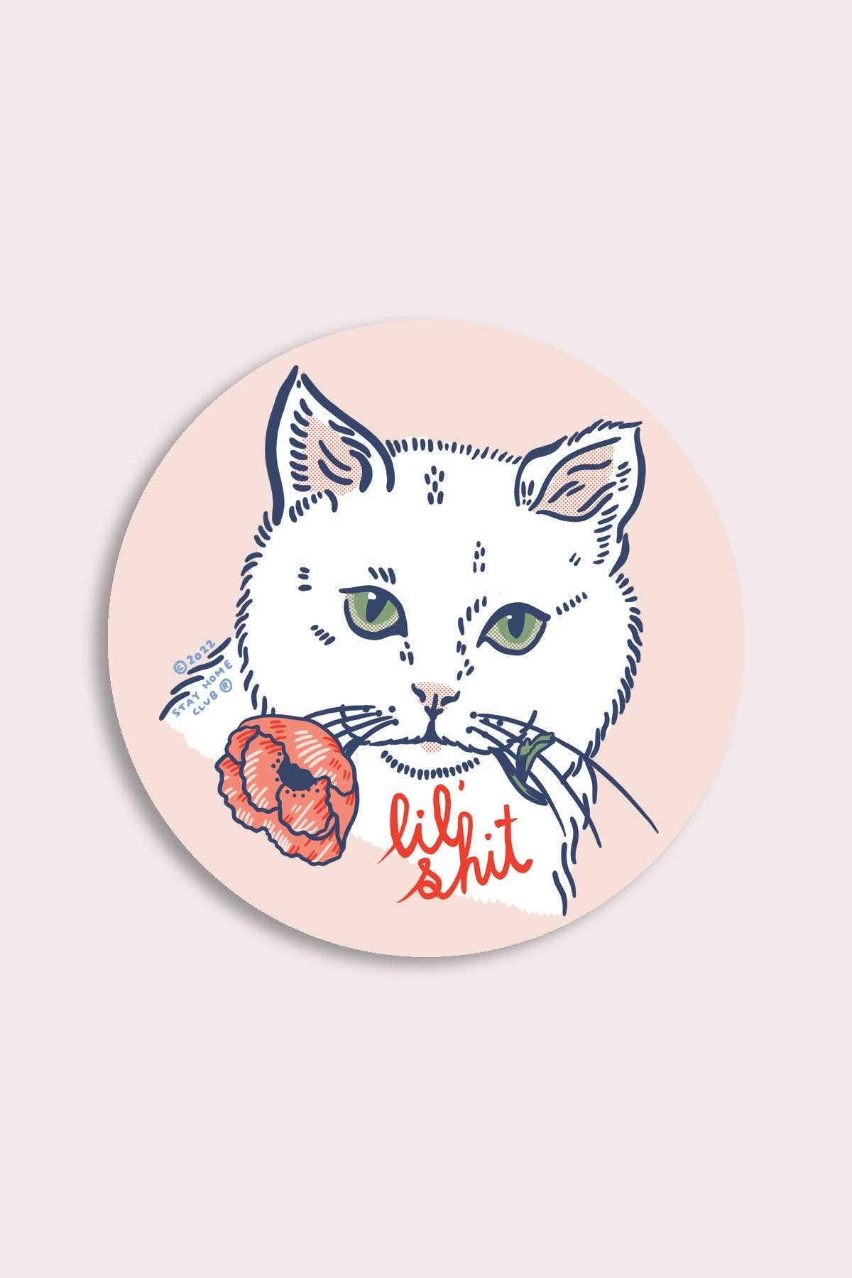 Lil Shit (Cat) Sticker | Waterproof Vinyl Sticker - Proper