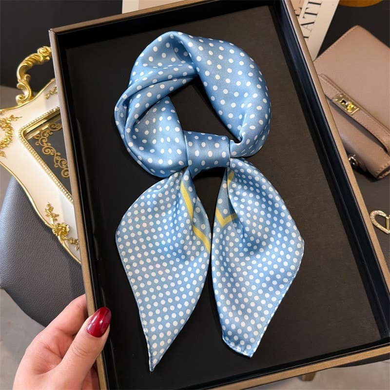 LARGE POLKA DOT PRINT BANDANA SCARF | 40SC696 - Proper