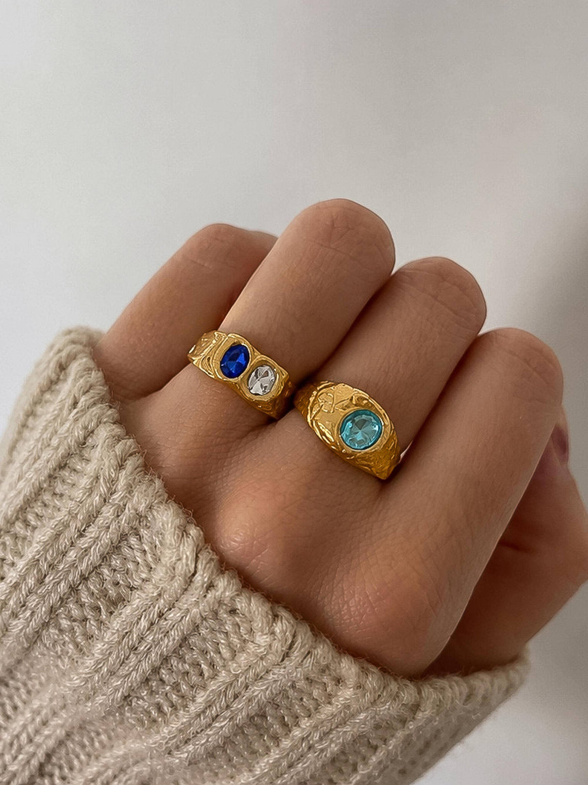 Rosina Blue CZ Ring
