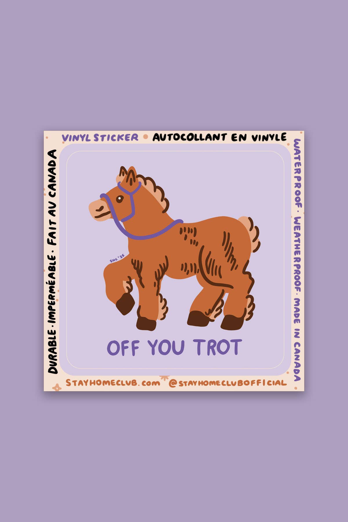 Off You Trot Sticker | Waterproof Vinyl Sticker - Proper
