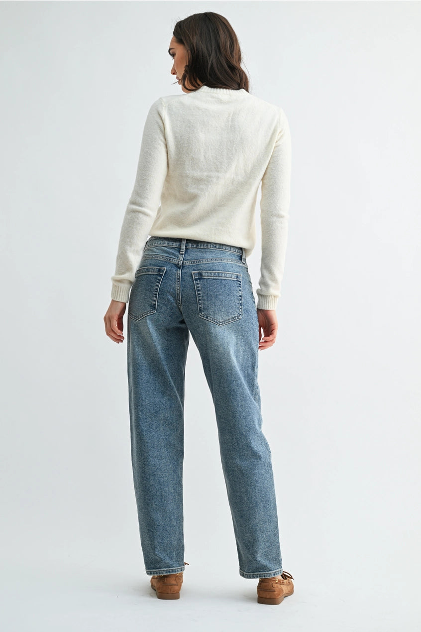 Longer Length Mom Jeans